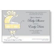 Baby Shower Invitations Grey And Yellow
